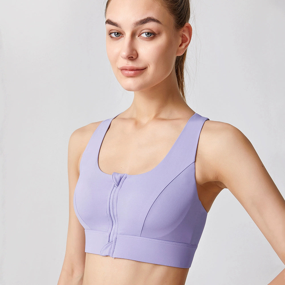 Intimates Wrap Front Zipper Bra - Icy queens