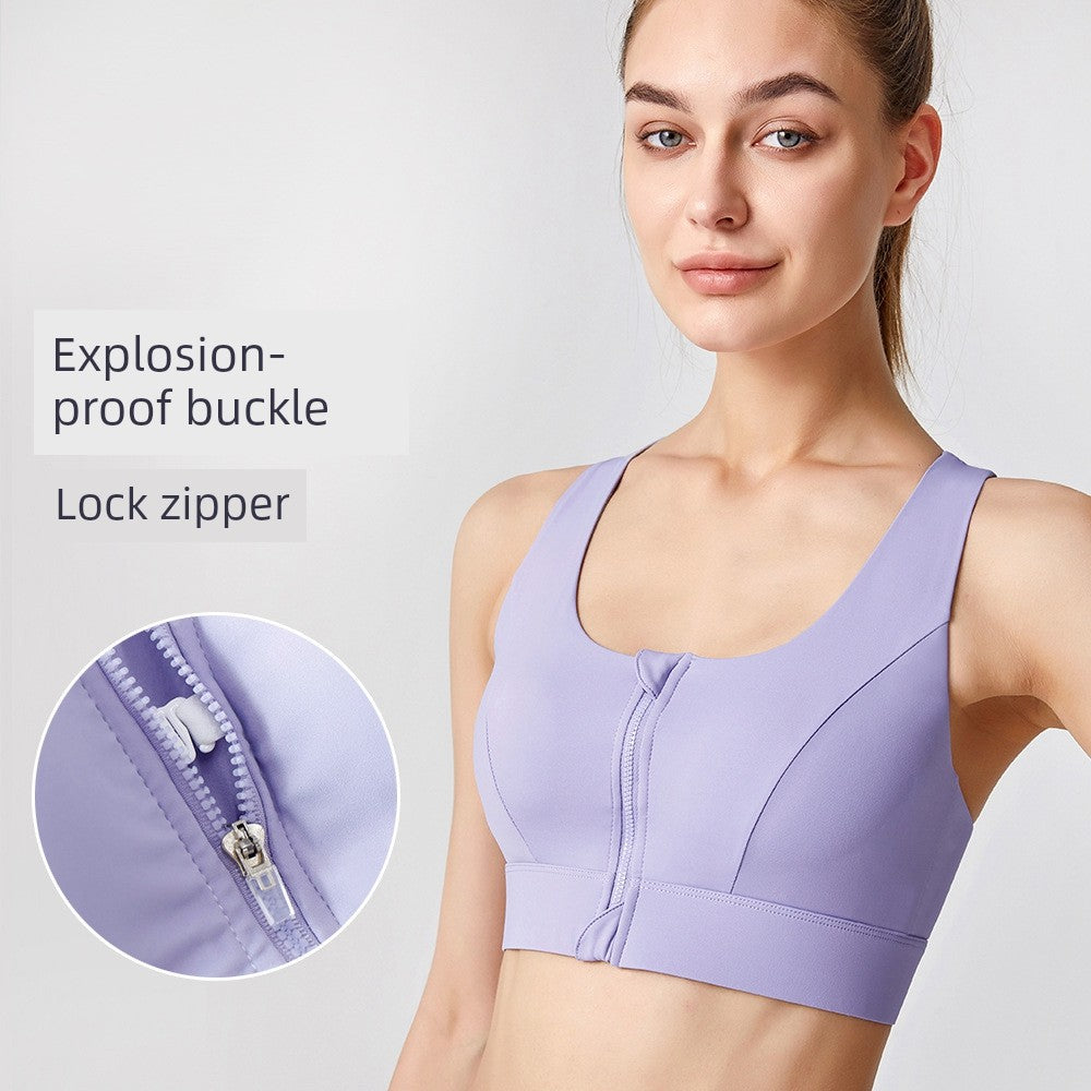 Intimates Wrap Front Zipper Bra - Icy queens