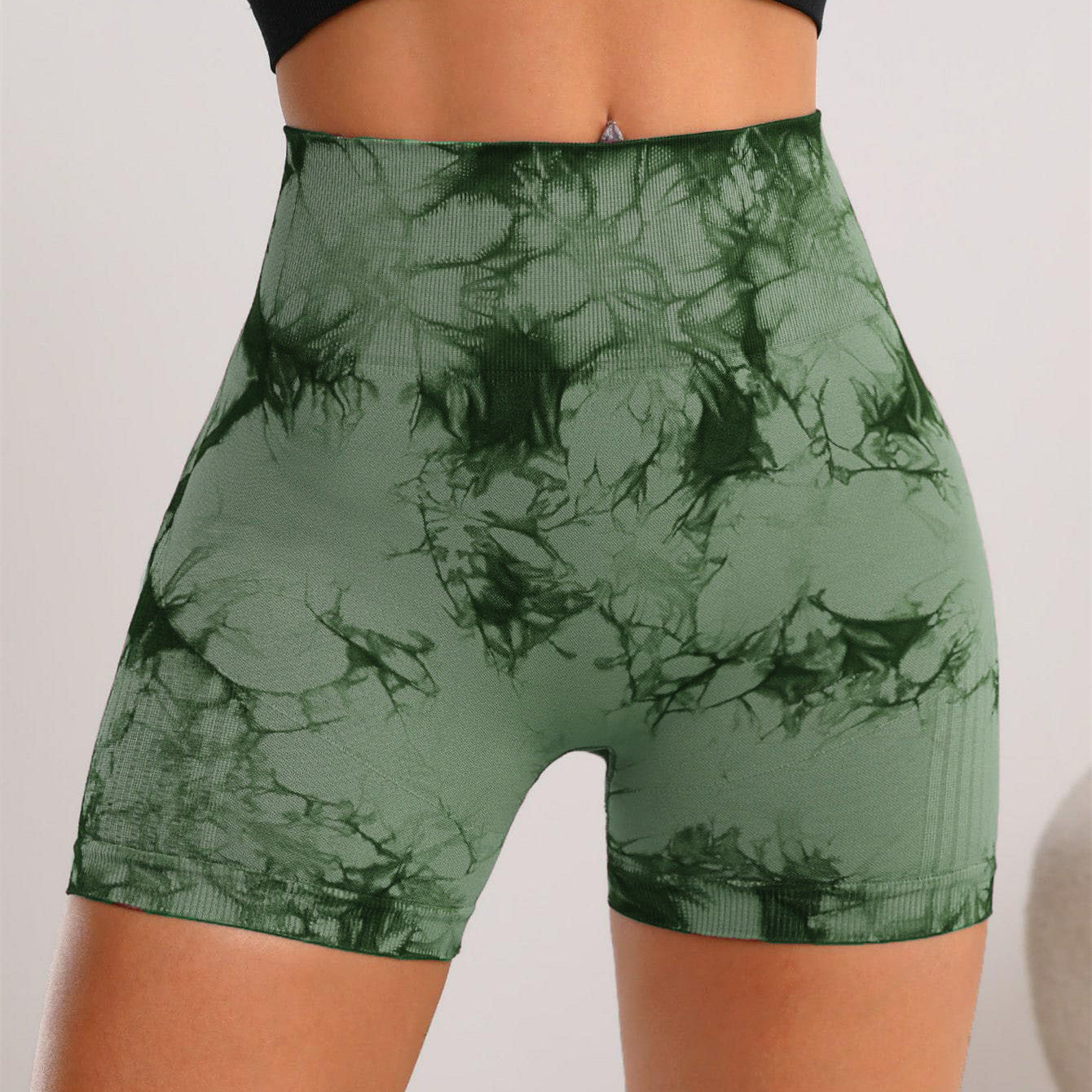 Diva® Tie-Dye Seamless Fitness & Gym Shorts