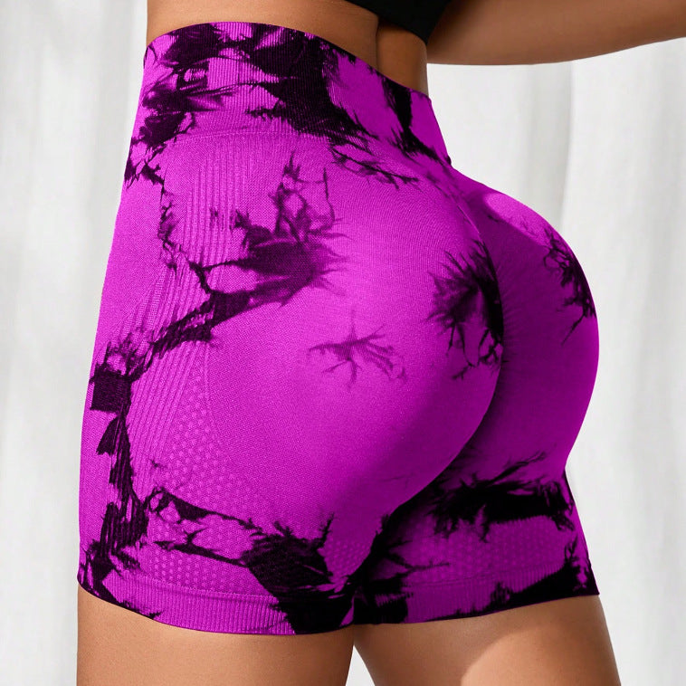 Diva® Tie-Dye Seamless Fitness & Gym Shorts
