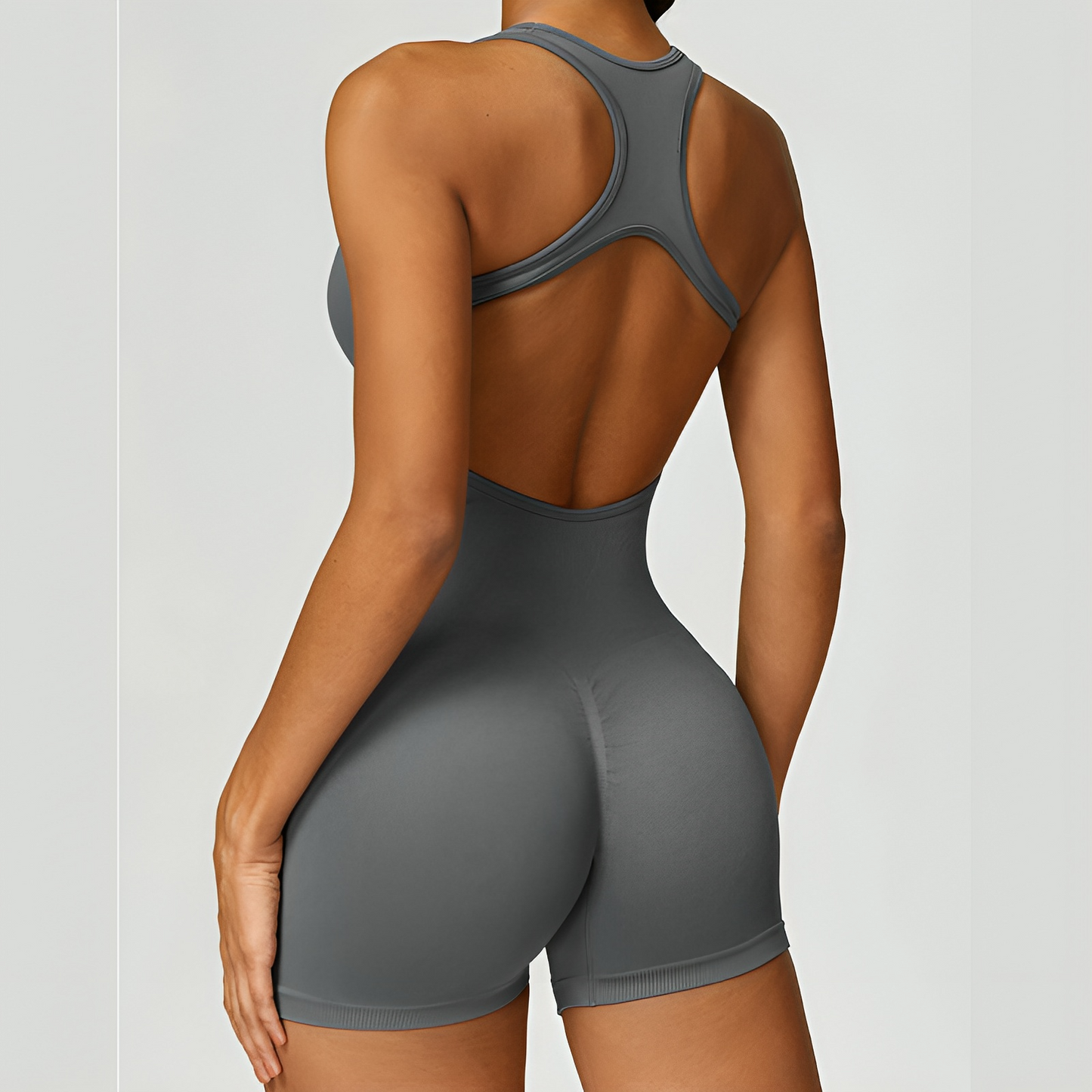 Diva® Yoga U-Neck Butt Lifting Gym Bodysuit