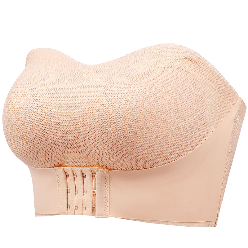 Push Up Bra with Front Closure Strapless