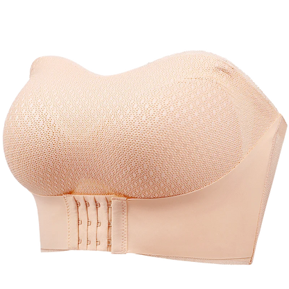 Push Up Bra with Front Closure Strapless