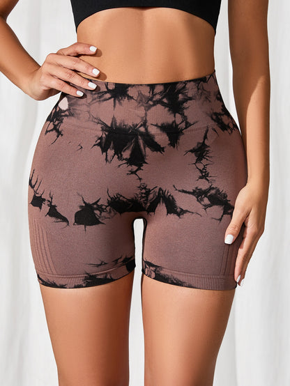 Diva®  Tie-Dye Seamless Fitness & Gym  Shorts