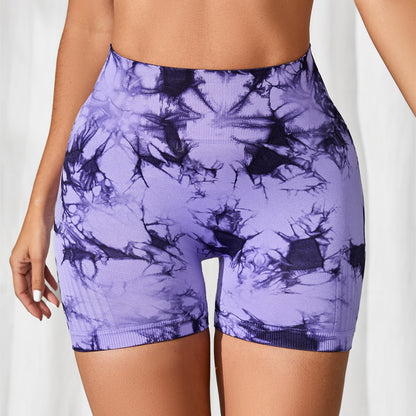 Diva®  Tie-Dye Seamless Fitness & Gym  Shorts