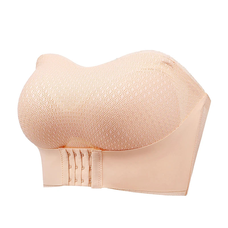 Push Up Bra with Front Closure Strapless - Icy queens
