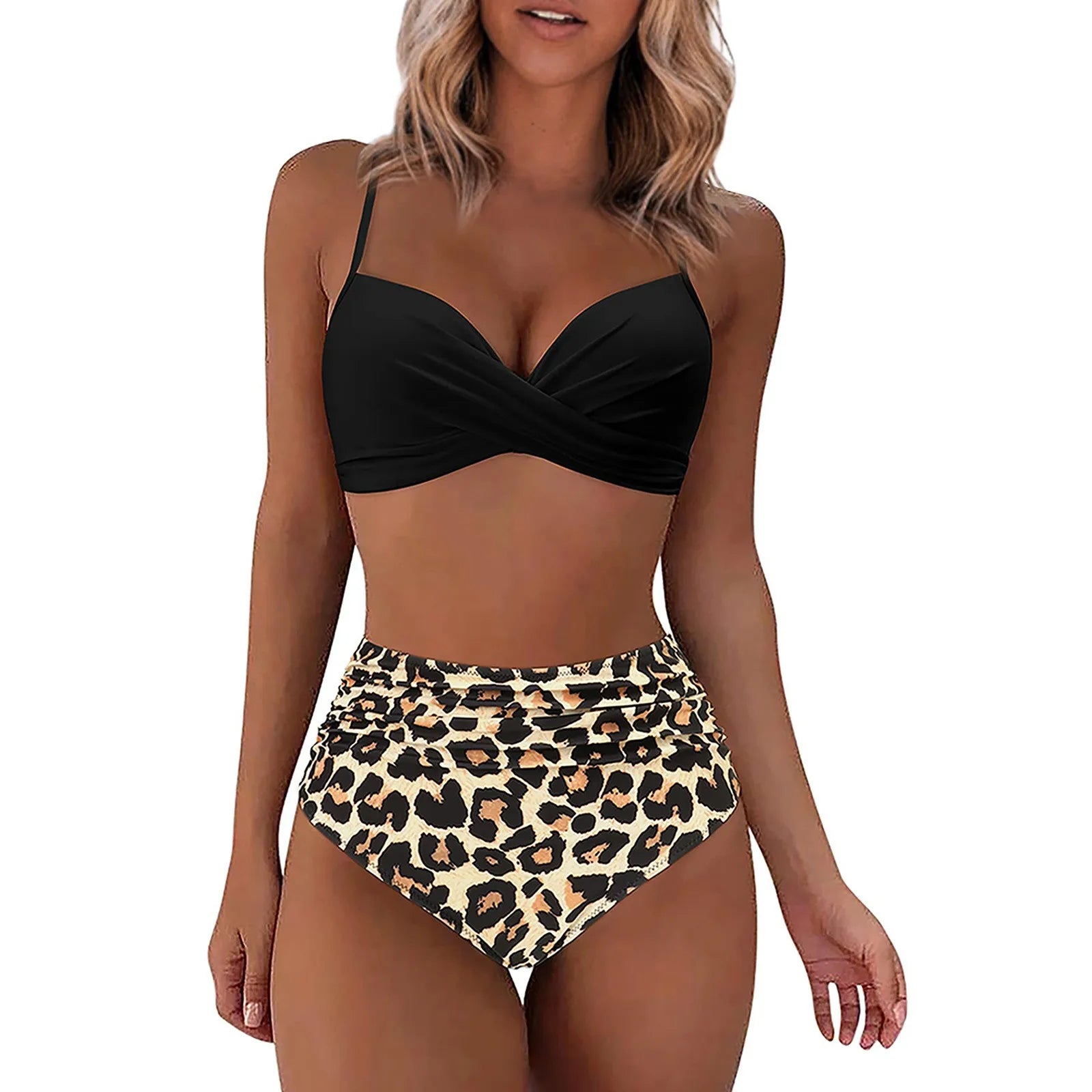 Diva® Split High Waist Swimsuit - Icy queens