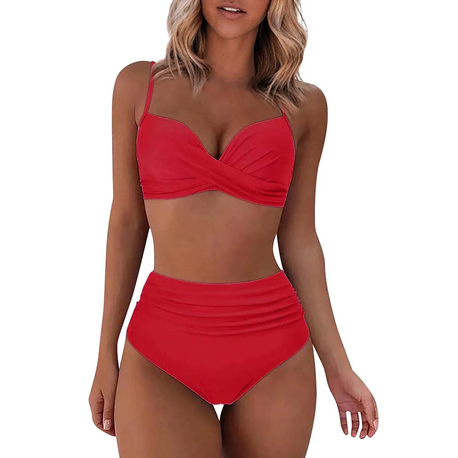 Diva® Split High Waist Swimsuit - Icy queens