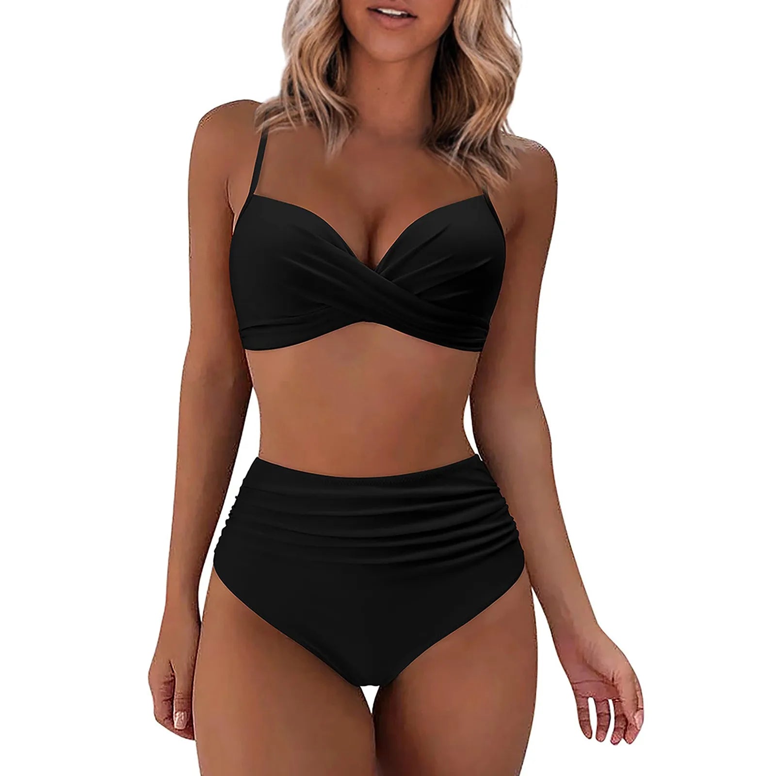 Diva® Split High Waist Swimsuit - Icy queens
