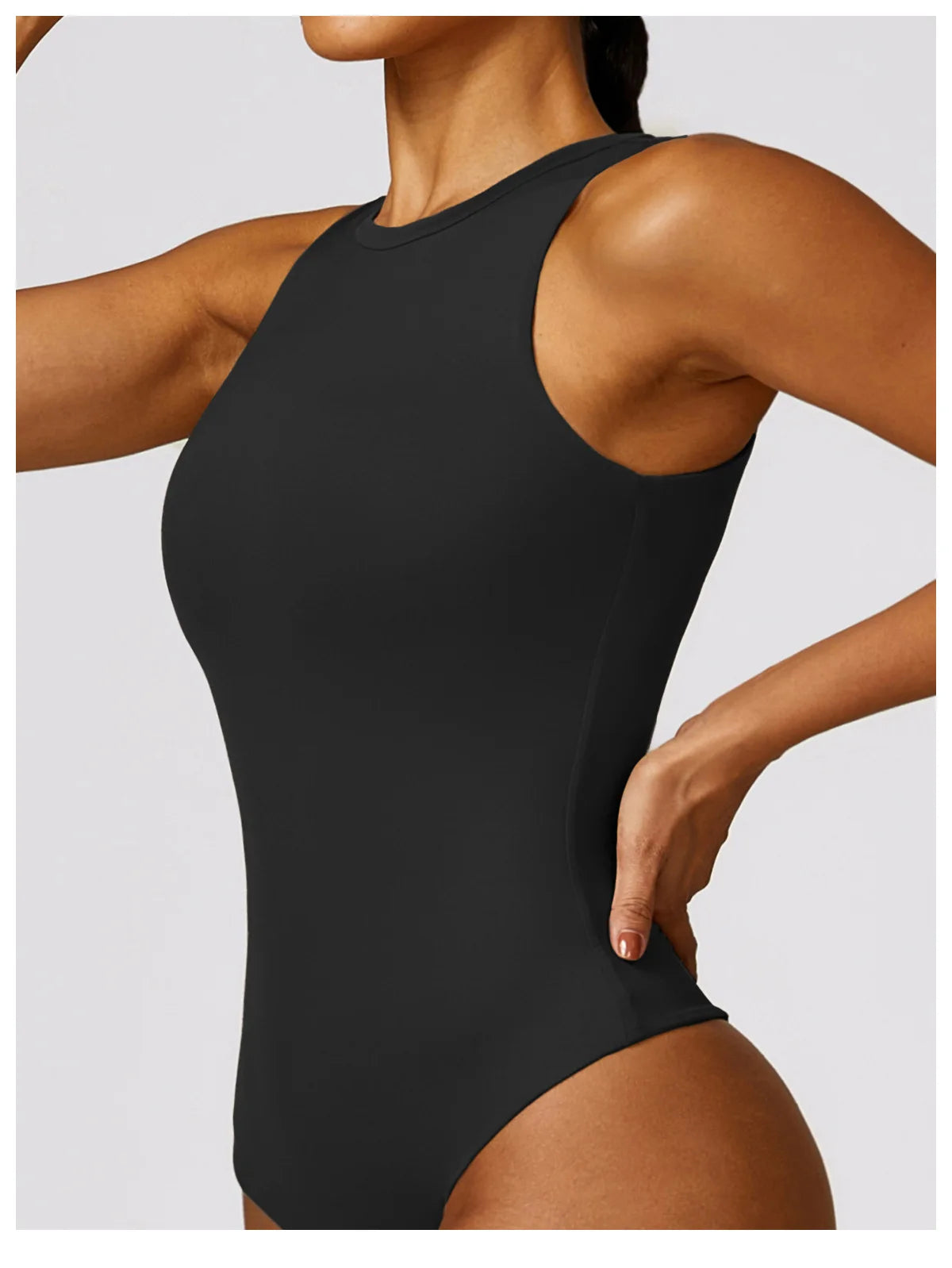 Diva® Curved High-Neck Bodysuit - Icy queens