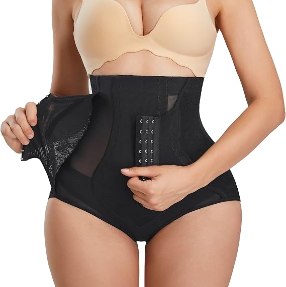 6 Row Buckles High Waist Shapewear - Icy queens